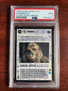 Carta rara classificata Star Wars CCG SWCCG Chewbacca A New Hope PSA 9 - Foto 1 di 1