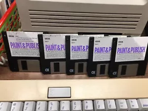 Paint & Publish für Macintosh Software 3-1/2" Festplatten - Vintage Mac Software - Bild 1 von 7