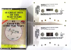 60 Great Hits Of War Years Volume One Two Cassette Tapes Music World C241 025 - Picture 1 of 7