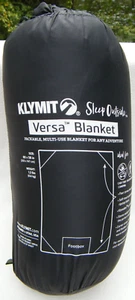 Klymit Versa Bomforter 80" x 58" 1,3 libbre nero - Foto 1 di 3