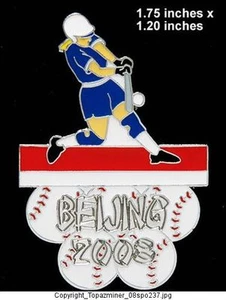 Olímpico Pin Beijing 2008 Deporte De Softball Le Plata - Picture 1 of 1