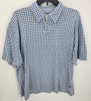 Camisa de golf Callaway para hombre grande azul blanco a cuadros manga corta informal al aire libre Foto 1 de 4
