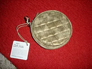 NWT $74 Hobo Leather Revolve Go Bag Charm Coin Purse Metallica Gold NEW - Picture 1 of 5