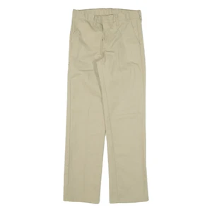 DICKIES Workwear Boys Trousers Beige Regular Straight W26 L28 - Picture 1 of 6