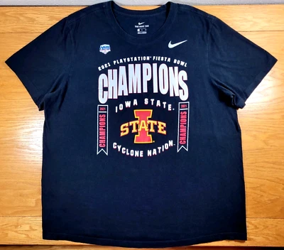 Iowa State Cyclones T-shirt Men's XL Black Adult Nike - SOLD AS IS (Small Hole) - Image 1 of 4