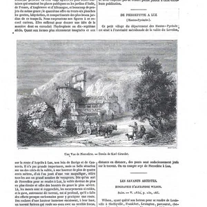 Hautes-Pyrénées - Ansicht von Pierrefitte - Presseartikel 1851 - Bild 1 von 2
