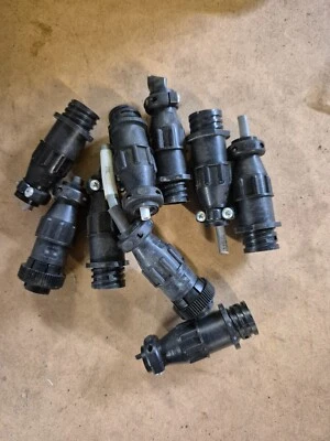 9 pcs  AMP TE CONNECTIVITY 208153-1 4 HOLE CIRCULAR CONNECTOR THERMOPLASTIC - Image 1 of 4