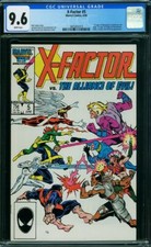 X FACTOR 5 CGC 9.6 WHITE PAGES 1ST CAMEO OF APOCALYPSE A4
