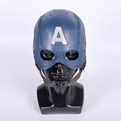 Captain America Helmet Avengers Infinity War Steve Rogers Helmet Cosplay Mask  - Image 1 of 4