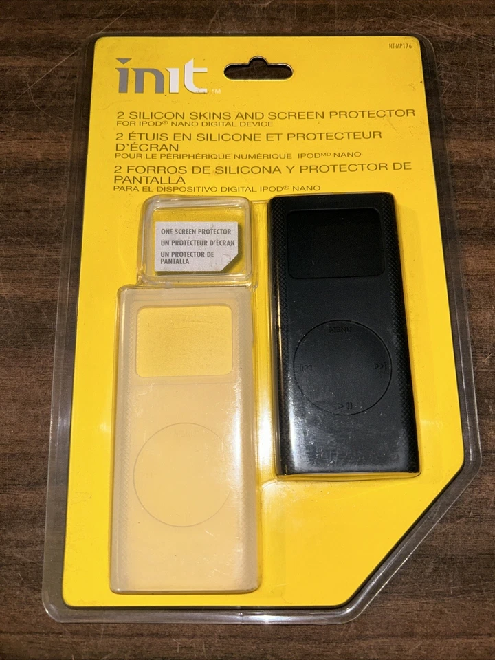 INIT iPod Nano Silicon 2 Protective Skins 2nd Generation Screen Protector - NEW - Image 1 of 3