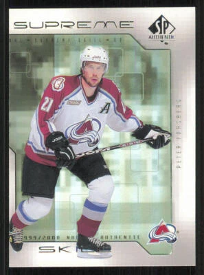 1999-00 SP Authentic Supreme Skill #SS3 Peter Forsberg - Image 1 of 2