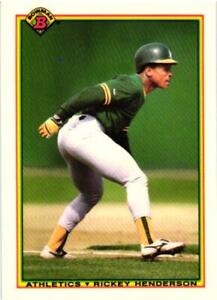 1990 Bowman TIFFANY - Rickey Henderson (#457)  Oakland Athletics