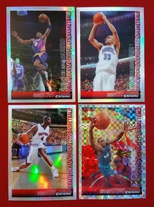 2005-06 Bowman & Chrome Refractor X-FRACTOR Iverson O'Neal Walker GOLD Wallace