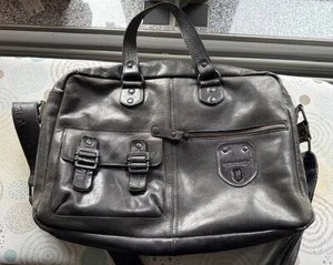 Aunts & Uncles 'Workmates' - Leder Laptoptasche - grau - Bild 1 von 8