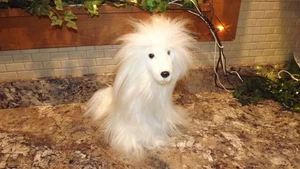 Peluche Aurora Purely Luxe Afghan Dog Lovey en blanco nuevo sin etiquetas - Imagen 1 de 4