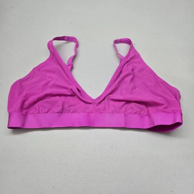 Parade Women Bra 3 Pink Bralette Wireless Knit Strap Adjustable Unlined - Image 1 of 4