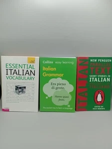 Essential Italian Vocabulary, Italian Grammar, Short Stories in Italian Bundlex3 - Picture 1 of 7