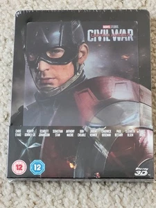 Captain America Civil War 3D Zaavi Exclusive Steelbook w/Lenticular Magnet NEW - Picture 1 of 3