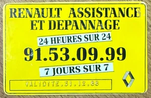 RENAULT ASSISTANCE KARTE KEINE TELEKARTE KARTE CALLING PHONECARD KARTE CARS AUTO - Bild 1 von 2