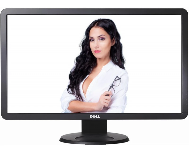 24 inch Dell Monitor S2409W 1920x1080 HDMI DVI VGA Audio 5ms 300 cd/m2 80000:1 - Image 1 of 4