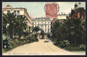 CPA Monte-Carlo, L´Hôtel Métropole 1907  - Picture 1 of 2
