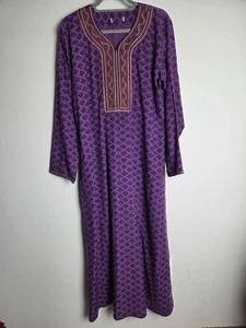 Indian Ladies Dress Size Large 16 Casual Night House Dress - Picture 1 of 9