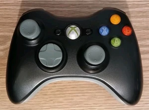 Black Xbox 360 Wireless Controller Authentic OEM Tested V/G Condition!!! - Picture 1 of 8
