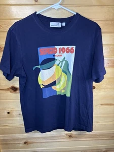 Camiseta deportiva Sergio Tacchini 1966 gráfica para hombre azul medio 100 % algodón - Imagen 1 de 6