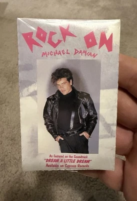 Michael Damian - Rock On - 1989 - A&M - Sealed Cassette Single - Image 1 of 4