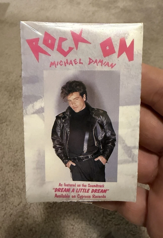 Michael Damian - Rock On - 1989 - A&M - Sealed Cassette Single - Image 1 of 4