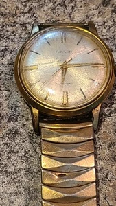 SCHÖNE VINTAGE SWISS BAYLOR 17J HERREN VERGOLDETE UHR TEILE REPARATUR (Q1) - Bild 1 von 19
