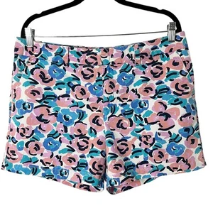Tommy Hilfiger Damen Chino Shorts 12 Blumenmuster blau & rosa 100% Baumwolle Twill - Bild 1 von 6