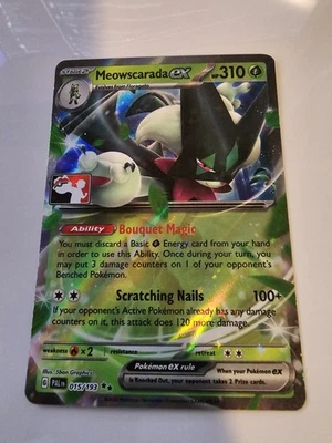 Pokémon TCG Meowscarada EX Prize Pack Series Cards 015/193 Holo Double Rare - Image 1 of 3