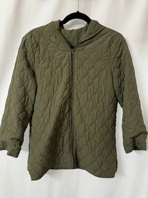 ZARA Puffer Jacket Coat - Gray- Size: Medium. N-3 - Image 1 of 4