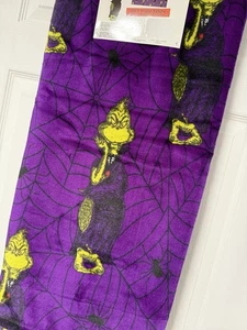 The Grinch Halloween Dracula  Vampire Plush Throw Blanket Purple 50x70 NWT - Picture 1 of 4