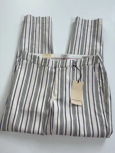 Pantalón Anthropologie Scotch & Soda Lowry a Rayas Tiro Medio Pierna Ajustada Talla 28/30 Nuevo - Imagen 1 de 11