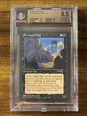 MTG✨STROMGALD SPY✨Alliances BGS 9.5 GEM MINT w/10 UNCOMMON Creature 1996 POP 4 ! - Image 1 of 2