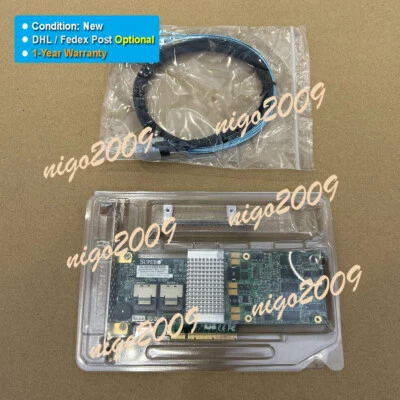 Supermicro AOC-SAS2LP-H8IR SAS RAID Controller PCIe Card with 8087 SATA Cable - Image 1 of 4
