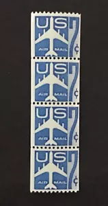 US 1958 XF MNH - SC# C52, Coil Strip Of 4 - (W45) - Picture 1 of 2