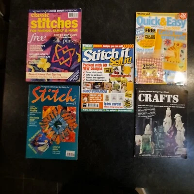 5  Craft Magazines Various Type Some Vintage Mixed Great Items Great Condition - Image 1 of 4