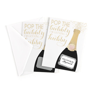 Scratch Off Cards - Champagne Will You be My Bridesmaid