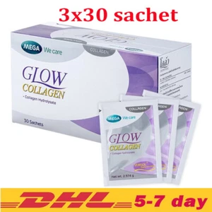 3X Glow Collagen Mega Wecare Blanqueamiento Reduce las arrugas Pecas Vitaminas Supplem - Imagen 1 de 2