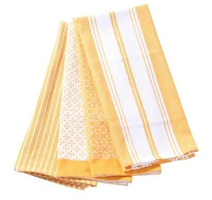 Cotton Kitchen Towels Set of 4 - Absorbent Dish Towels Set |Tea Towels | Geom... - Picture 1 of 6