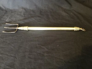 Antique telescopic brass toasting fork 1830-1900s Victorian Georgian - Picture 1 of 4