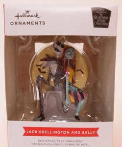2023 Hallmark Disney The Nightmare Before Christmas Jack and Sally Ornament - Picture 1 of 3