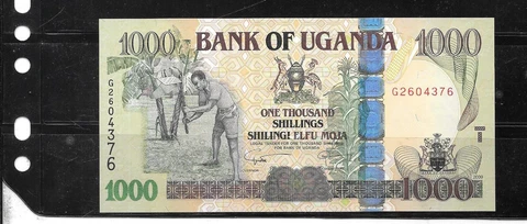 UGANDA #43d 2009 1000 SHILLING UNC MINT BANKNOTE PAPER MONEY CURRENCY NOTE Cover