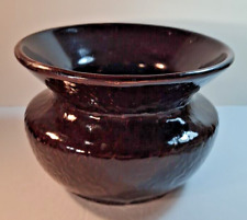 Privative Brown Glazed Stoneware Clay Pot Spittoon Cuspidor Flower Pot