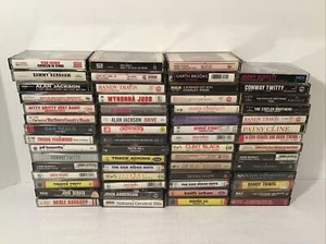 Lot Of 59 Country Cassettes Classic 80s 90s Strait Garth Alabama Conway Willie - Picture 1 of 5