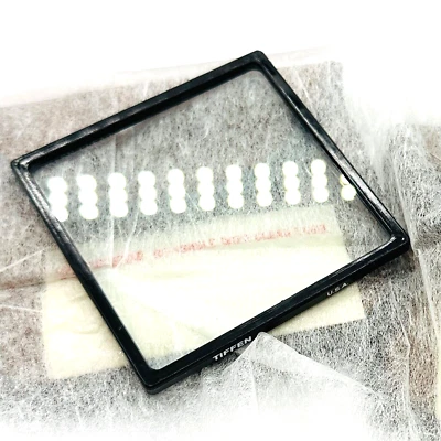 MINT NOS TIFFEN 3x3 75mm Clear Drop in Filter w/Pouch, Insert & Box - Image 1 of 4