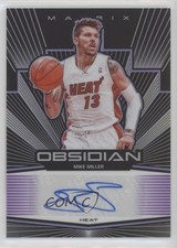 2019-20 Panini Obsidian Matrix Electric Etch Purple /75 Mike Miller #MA-MML Auto